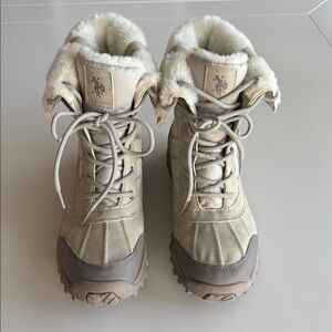 U.S. Polo Assn. Beige and Cream Winter Boots